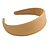 Beige Wide Chunky PU Leather, Faux Leather Hair Band/ HeadBand/ Alice Band - view 7