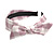 Lilac/ White Checked Fabric Bow Alice/ Hair Band/ HeadBand - view 8