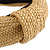 Fashion Braid Straw Style Flex HeadBand/ Head Band, Hairband in Beige - view 3