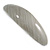 Grey Olive Stripy Print Acrylic Oval Barrette/ Hair Clip In Silver Tone - 90mm Long - view 8