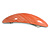 Coral Stripy Print Acrylic Oval Barrette/ Hair Clip In Silver Tone - 90mm Long - view 9