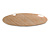 Light Brown Stripy Print Acrylic Oval Barrette/ Hair Clip In Silver Tone - 90mm Long - view 5