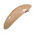 Light Brown Stripy Print Acrylic Oval Barrette/ Hair Clip In Silver Tone - 90mm Long - view 8