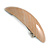 Light Brown Stripy Print Acrylic Oval Barrette/ Hair Clip In Silver Tone - 90mm Long - view 10