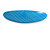 Sky Blue Stripy Print Acrylic Oval Barrette/ Hair Clip In Silver Tone - 90mm Long - view 6