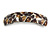 Brown/ Black Feather Motif Acrylic Square Barrette/ Hair Clip - 85mm Long - view 9