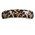 Brown/ Black Feather Motif Acrylic Square Barrette/ Hair Clip - 85mm Long - view 7