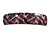 Pink/ Black Feather Motif Acrylic Square Barrette/ Hair Clip - 85mm Long - view 6