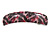 Pink/ Black Feather Motif Acrylic Square Barrette/ Hair Clip - 85mm Long - view 8