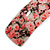 Romantic Floral Acrylic Square Barrette/ Hair Clip in Pink/ Green/ Black - 90mm Long - view 5