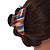Large Shiny Multicoloured Acrylic Hair Claw/ Hair Clamp - 90mm Across - view 3
