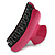 Large Bright Pink Acrylic Hair Claw/ Hair Clamp - 9cm Across - view 8