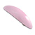 Pastel Pink Acrylic Oval Barrette/ Hair Clip In Silver Tone - 95mm Long - view 6