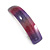 Purple/ Pink Glitter Acrylic Square Barrette/ Hair Clip In Silver Tone - 90mm Long - view 10