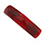 Red/ Burgundy Glitter Acrylic Square Barrette/ Hair Clip In Silver Tone - 90mm Long - view 11