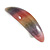 'Rainbow' Glitter Acrylic Oval Barrette/ Hair Clip In Silver Tone - 90mm Long - view 10