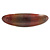 Brown/ Orange/ Yellow Glitter Acrylic Oval Barrette/ Hair Clip In Silver Tone - 90mm Long - view 8