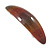 Brown/ Orange/ Yellow Glitter Acrylic Oval Barrette/ Hair Clip In Silver Tone - 90mm Long - view 10