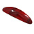 Red/ Burgundy Glitter Acrylic Oval Barrette/ Hair Clip In Silver Tone - 90mm Long - view 9