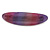 Purple/ Pink Glitter Acrylic Oval Barrette/ Hair Clip In Silver Tone - 90mm Long - view 7