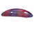 Purple/ Pink Glitter Acrylic Oval Barrette/ Hair Clip In Silver Tone - 90mm Long - view 8