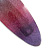 Purple/ Pink Glitter Acrylic Oval Barrette/ Hair Clip In Silver Tone - 90mm Long - view 4