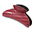 Large Shiny Magenta Pink Herringbone Pattern Acrylic Hair Claw/ Hair Clamp - 95mm Across - view 7