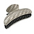 Large Shiny Silvery Grey Herringbone Pattern Acrylic Hair Claw/ Hair Clamp - 95mm Across - view 7