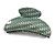 Large Shiny Pastel Green Herringbone Pattern Acrylic Hair Claw/ Hair Clamp - 95mm Across - view 5