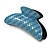Large Shiny Blue Herringbone Pattern Acrylic Hair Claw/ Hair Clamp - 95mm Across - view 8