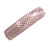 Pastel Pink Snake Print Acrylic Square Barrette/ Hair Clip In Silver Tone - 90mm Long - view 9