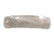 Silvery Grey Snake Print Acrylic Square Barrette/ Hair Clip In Silver Tone - 90mm Long - view 7