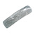 Metallic Silver Snake Print Acrylic Square Barrette/ Hair Clip In Silver Tone - 90mm Long - view 7