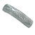 Metallic Silver Snake Print Acrylic Square Barrette/ Hair Clip In Silver Tone - 90mm Long - view 8