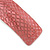 Pink Snake Print Acrylic Square Barrette/ Hair Clip In Silver Tone - 90mm Long - view 4