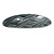 Black/ Metallic Silver Acrylic Oval Barrette/ Hair Clip In Silver Tone - 90mm Long - view 10