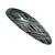 Black/ Metallic Silver Acrylic Oval Barrette/ Hair Clip In Silver Tone - 90mm Long - view 9
