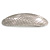 Silvery Grey Snake Print Acrylic Oval Barrette/ Hair Clip In Silver Tone - 90mm Long - view 8