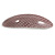 Pastel Pink Snake Print Acrylic Oval Barrette/ Hair Clip In Silver Tone - 90mm Long - view 8
