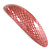 Pink Snake Print Acrylic Oval Barrette/ Hair Clip In Silver Tone - 90mm Long - view 10