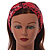 Pink/ Black Snake Print Twisted Fabric Elastic Headband/ Headwrap - view 2