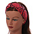 Pink/ Black Snake Print Twisted Fabric Elastic Headband/ Headwrap - view 3