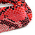 Pink/ Black Snake Print Twisted Fabric Elastic Headband/ Headwrap - view 4