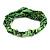 Green/ Black Snake Print Twisted Fabric Elastic Headband/ Headwrap - view 7