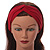 Classic Burgundy Red Twisted Fabric Elastic Headband/ Headwrap - view 3