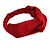 Classic Burgundy Red Twisted Fabric Elastic Headband/ Headwrap - view 5
