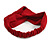 Classic Burgundy Red Twisted Fabric Elastic Headband/ Headwrap - view 6