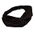 Classic Black Twisted Fabric Elastic Headband/ Headwrap - view 6