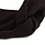 Classic Black Twisted Fabric Elastic Headband/ Headwrap - view 4