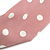 Dusty Pink and White Polka-Dotted Twisted Fabric Elastic Headband/ Headwrap - view 5